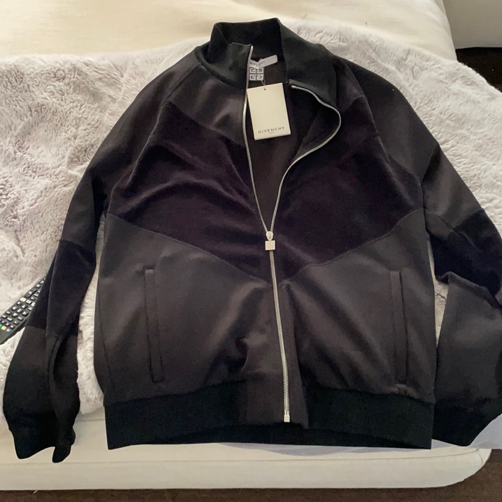 Givenchy men’s velvet track jacket